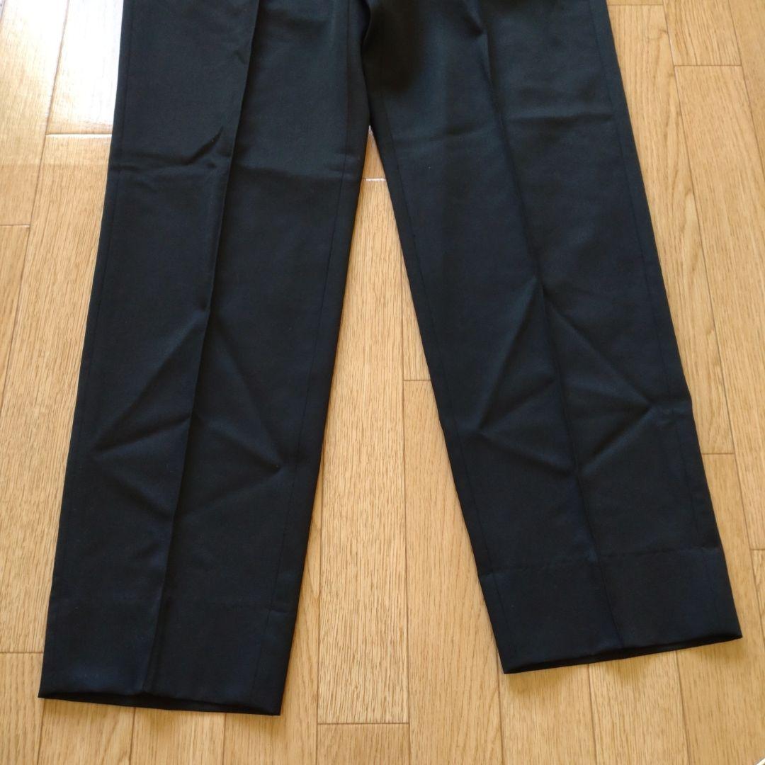 JiTan もりすん 秋冬ver尾州ウールスラックス ブラック S 裾上げ済み