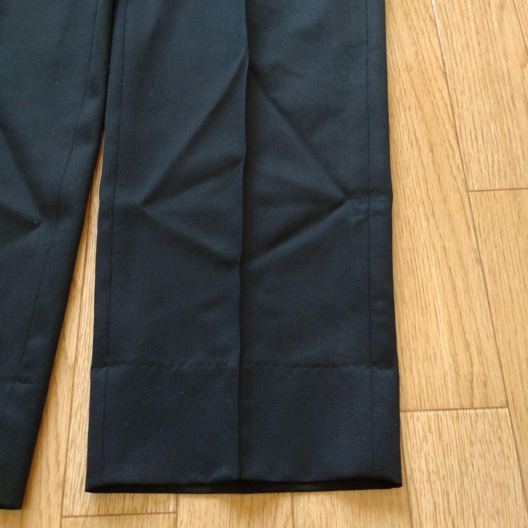 JiTan もりすん 秋冬ver尾州ウールスラックス ブラック S 裾上げ済み