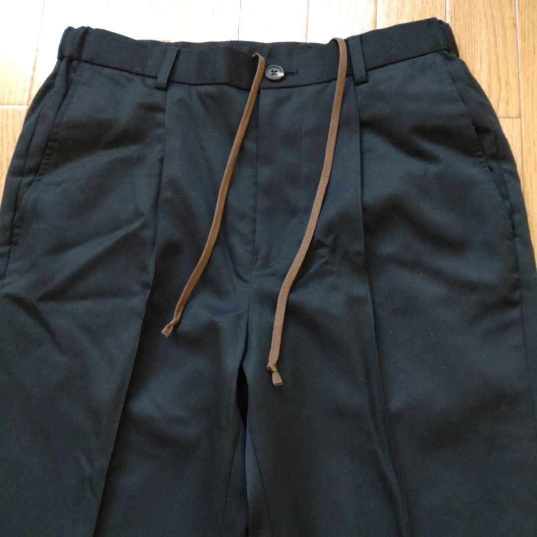 JiTan もりすん 秋冬ver尾州ウールスラックス ブラック S 裾上げ済み