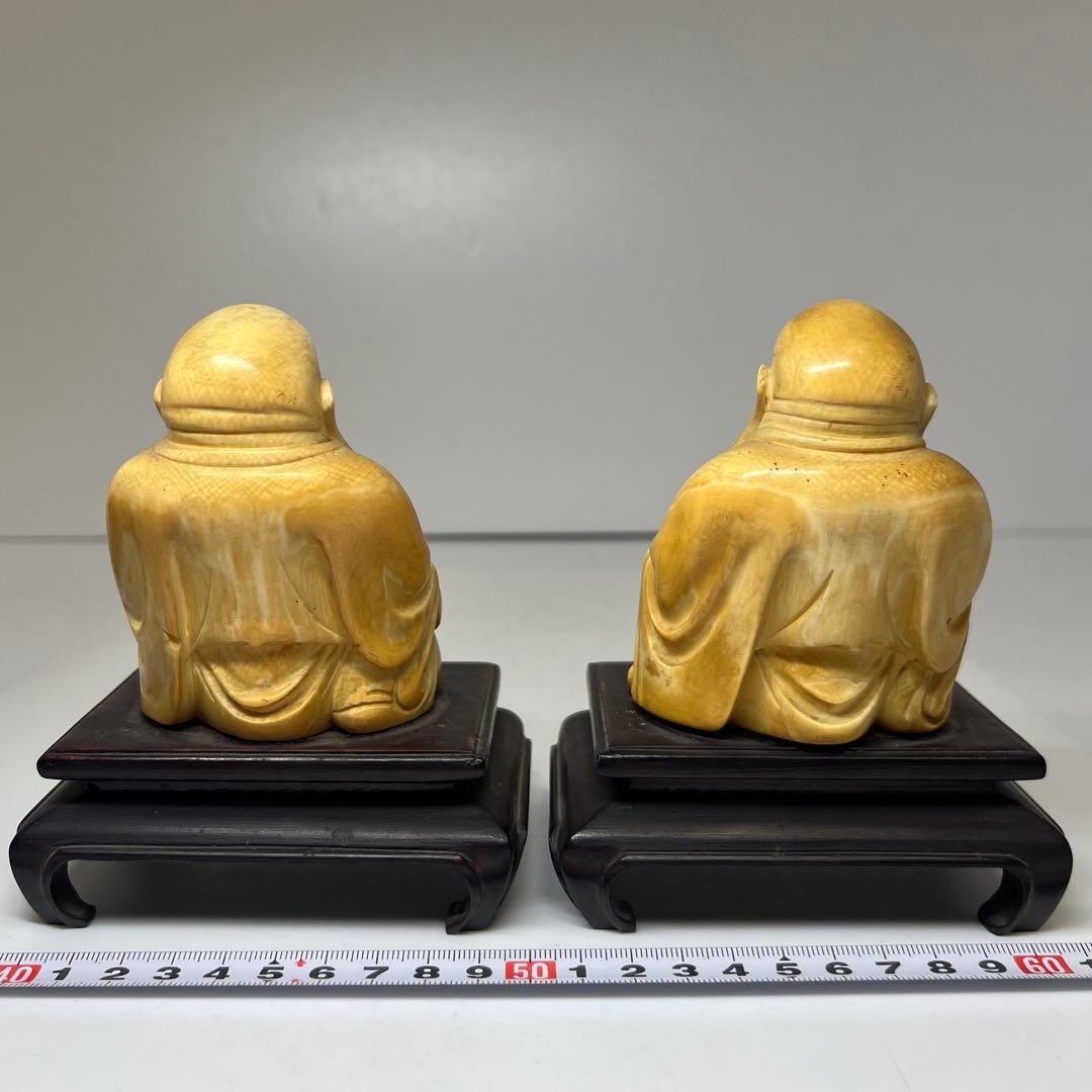 専用　極上 大振 布袋 一対 871g 東キ7-1123⑤ トトオ