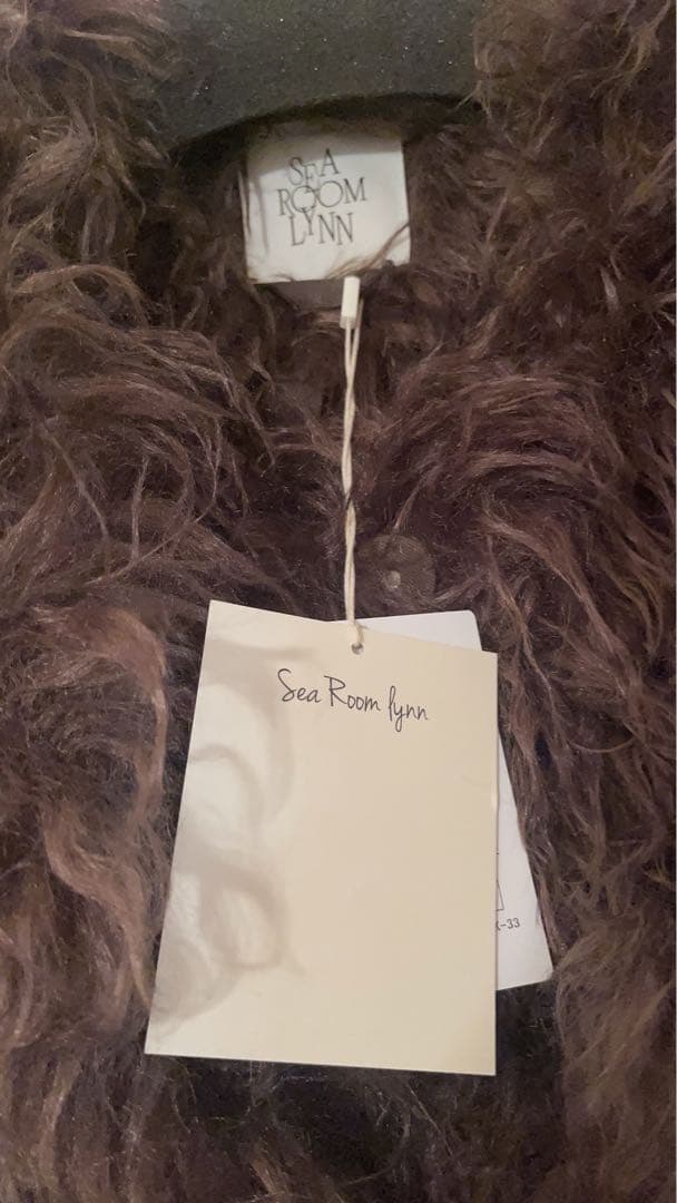 新品　sea room lynn Cloud furノーカラーcoat