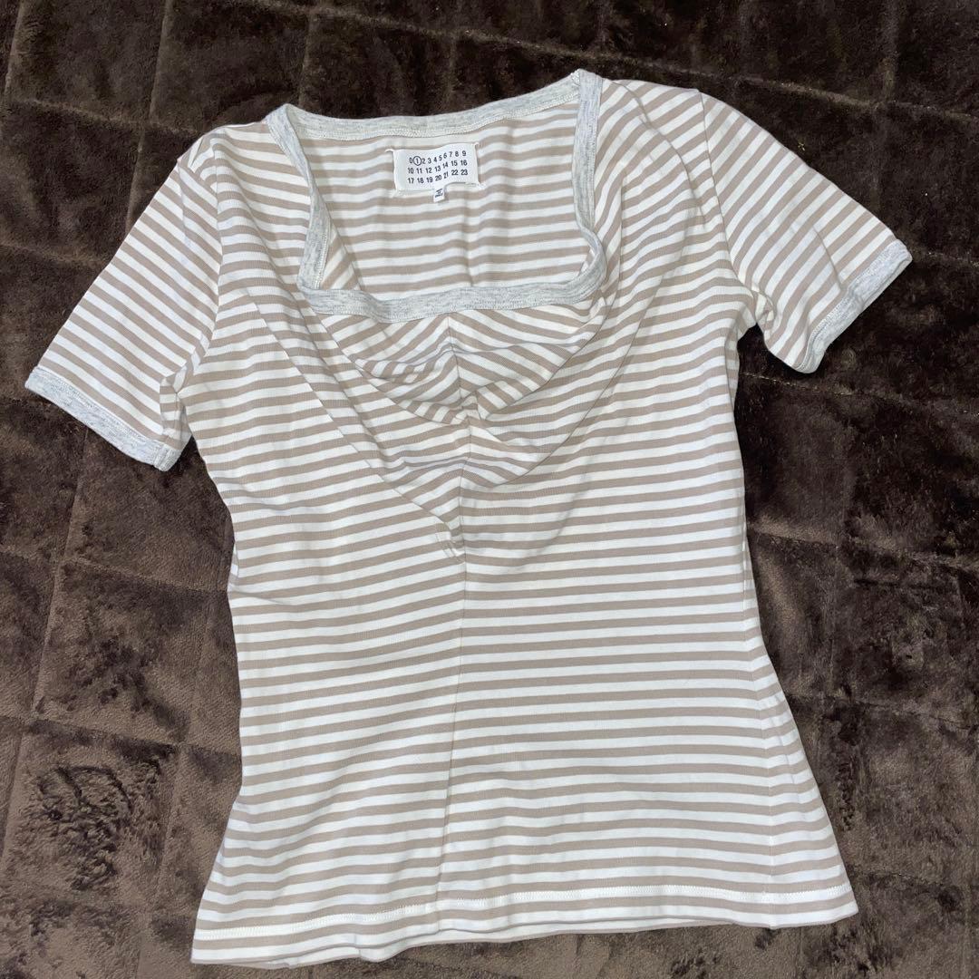 Maison Margiela ボーダー半袖Tシャツ