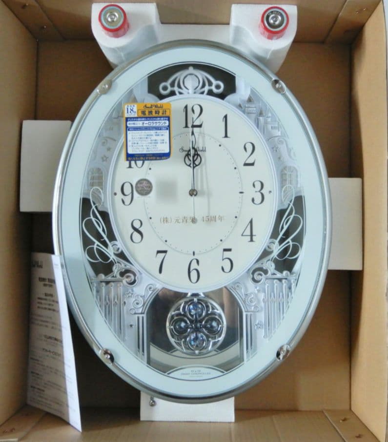 【新品未使用】リズム時計工業 スモールワールドプラウド 4MN523RH05