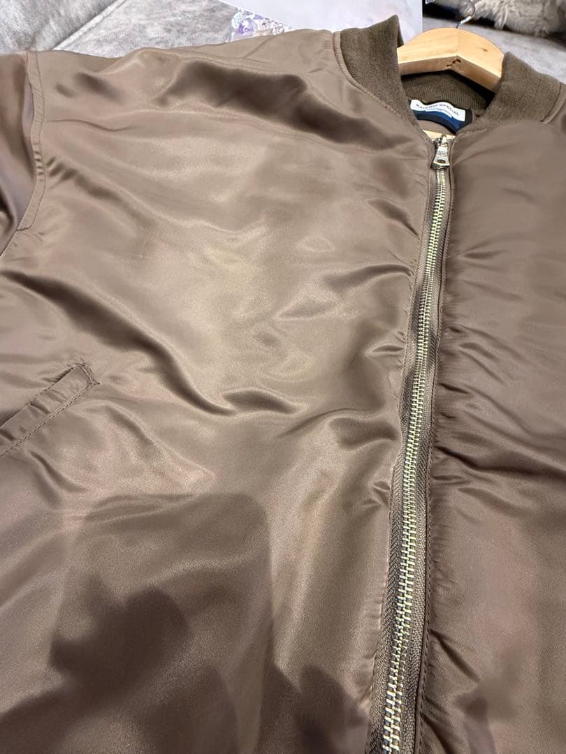 【良品】MAISON SPECIALメゾンスペシャル MA-1シルバー サイズ2