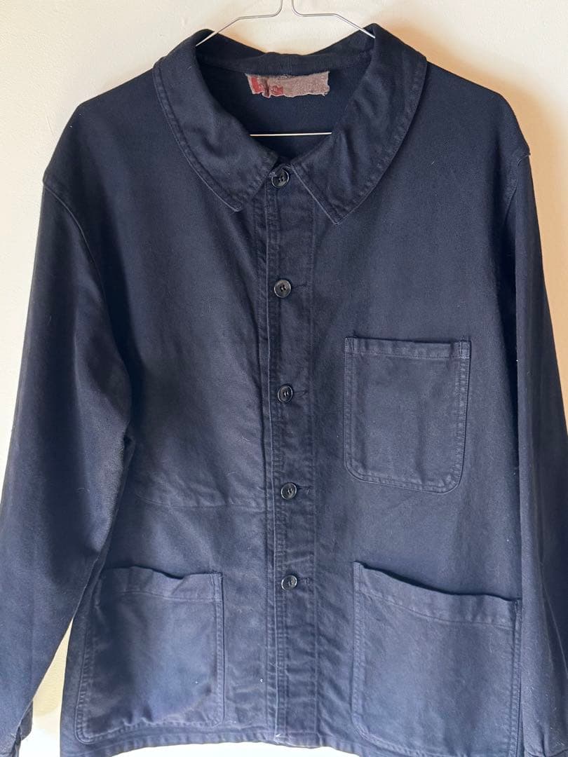 ユーロヴィンテージ　フレンチワークジャケット　モールスキン　M〜L