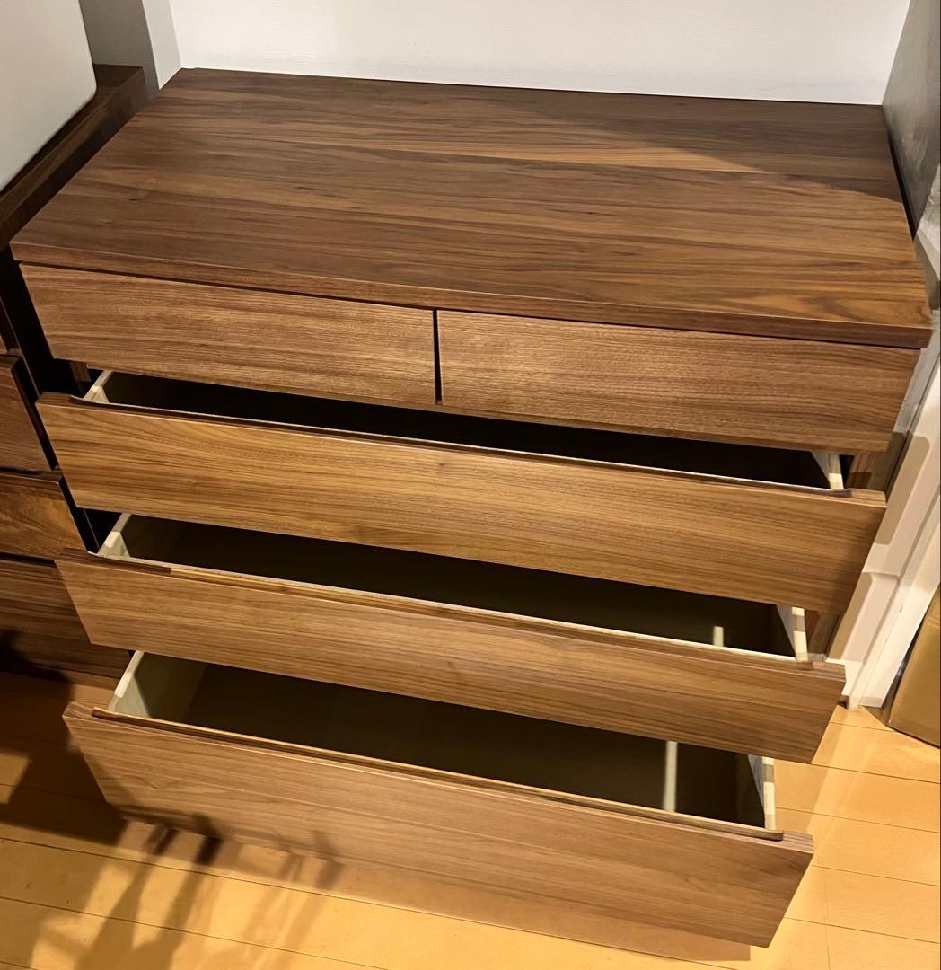 MUJI 木製チェスト 4段 幅88cm ②