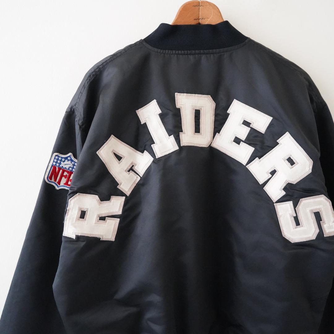 美品 80s NFL ボンバージャケット スタジャン XL レイダース 2882