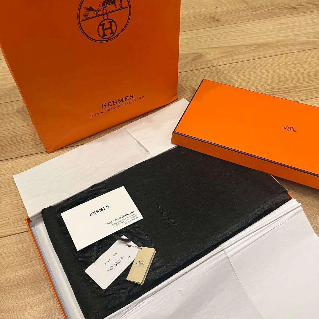 HERMES カシミア　マフラー　新品未使用