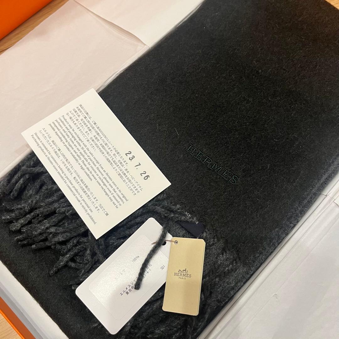 HERMES カシミア　マフラー　新品未使用