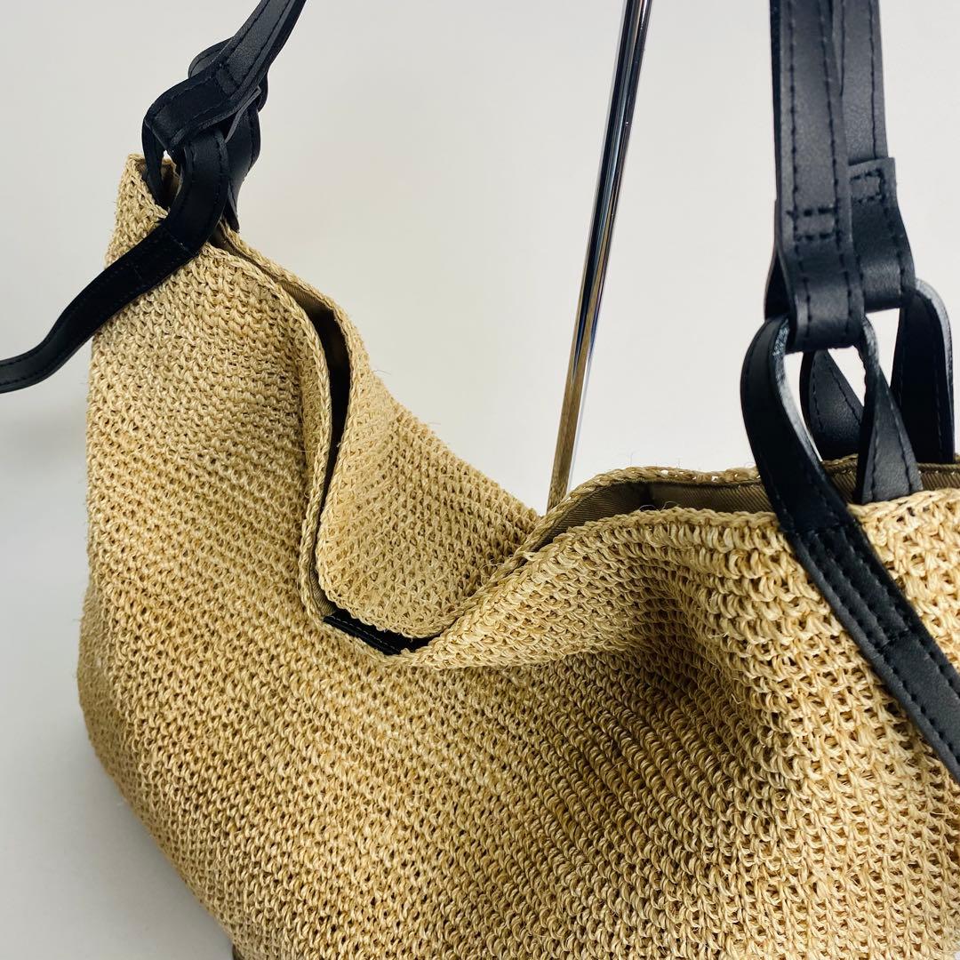 【現行】ヴィオラドーロ 　SANDRO　カゴバック　ワンショルダー　アバカ製