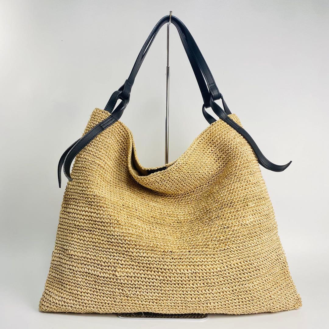 【現行】ヴィオラドーロ 　SANDRO　カゴバック　ワンショルダー　アバカ製