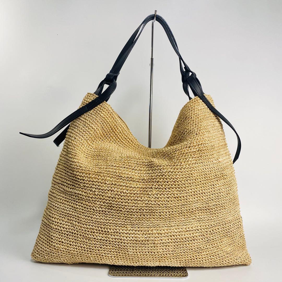 【現行】ヴィオラドーロ 　SANDRO　カゴバック　ワンショルダー　アバカ製