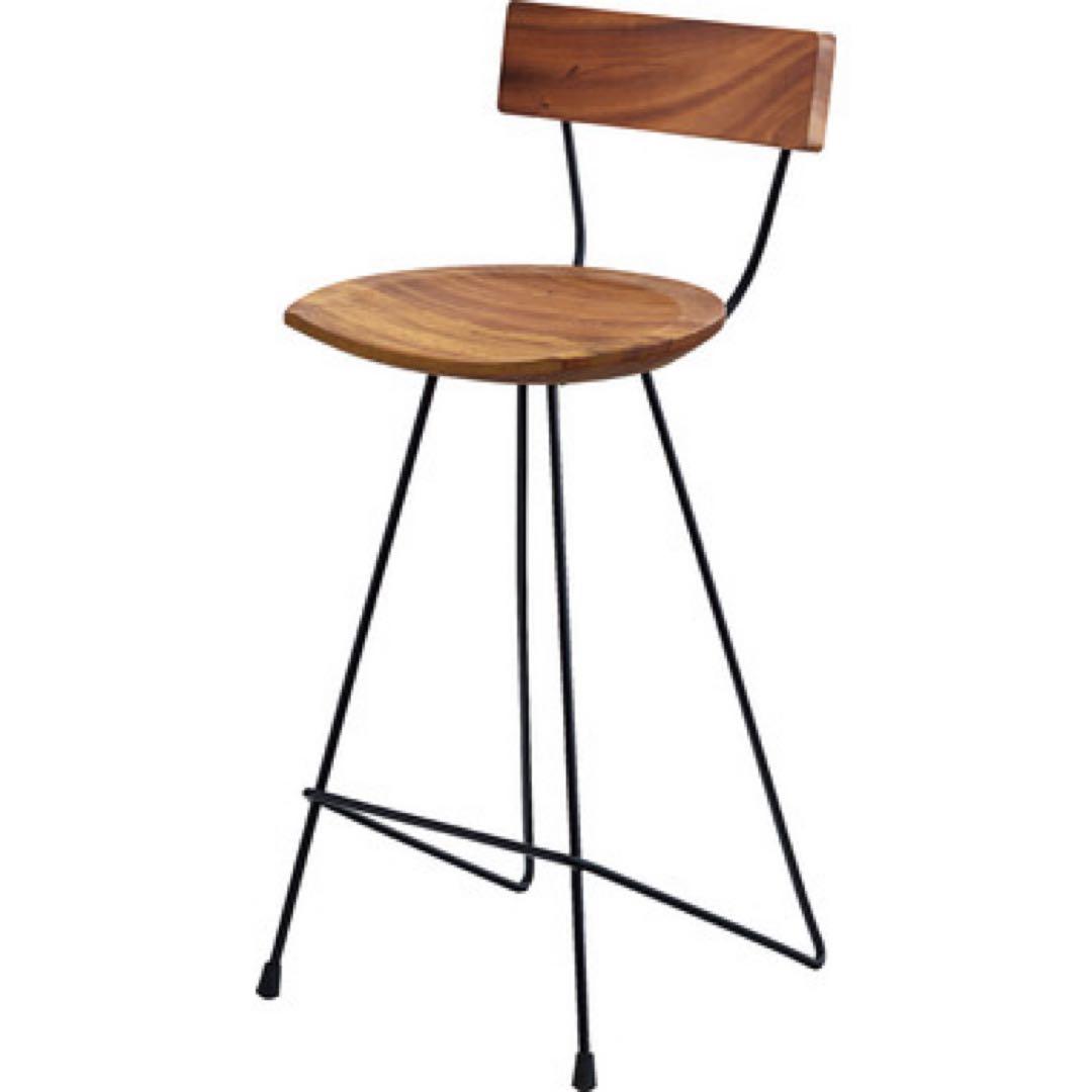 東谷 AZUMAYA ジェラルド ウッドカウンターチェア ブラウン