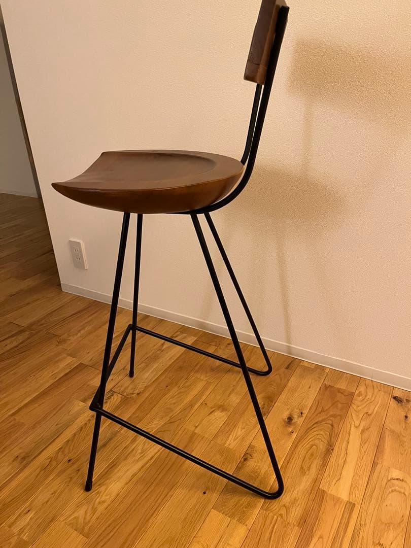 東谷 AZUMAYA ジェラルド ウッドカウンターチェア ブラウン