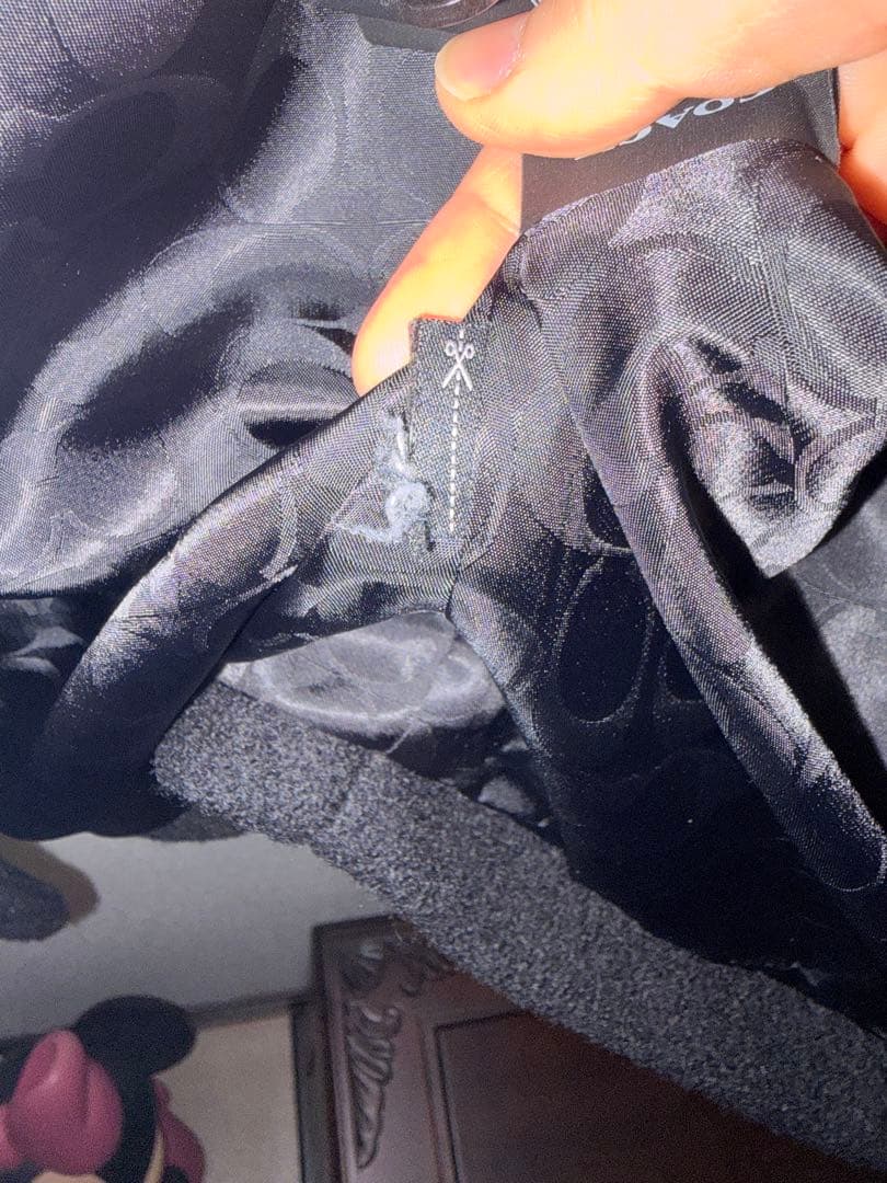 coach コーチ　黒　100%ウールコート