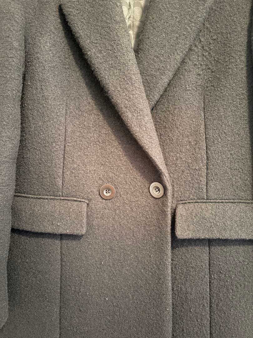 coach コーチ　黒　100%ウールコート