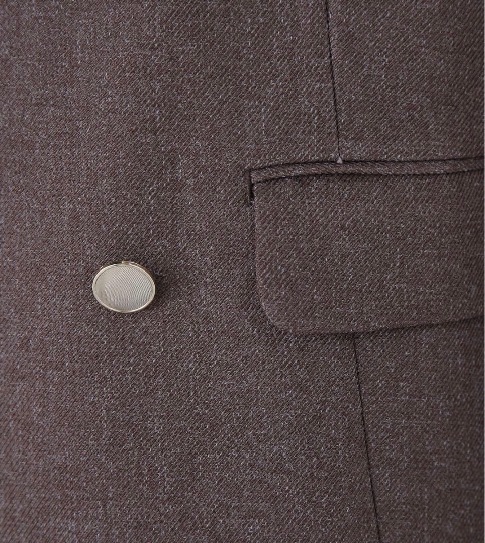 ブラウン ダブルブレストジャケット Mサイズ