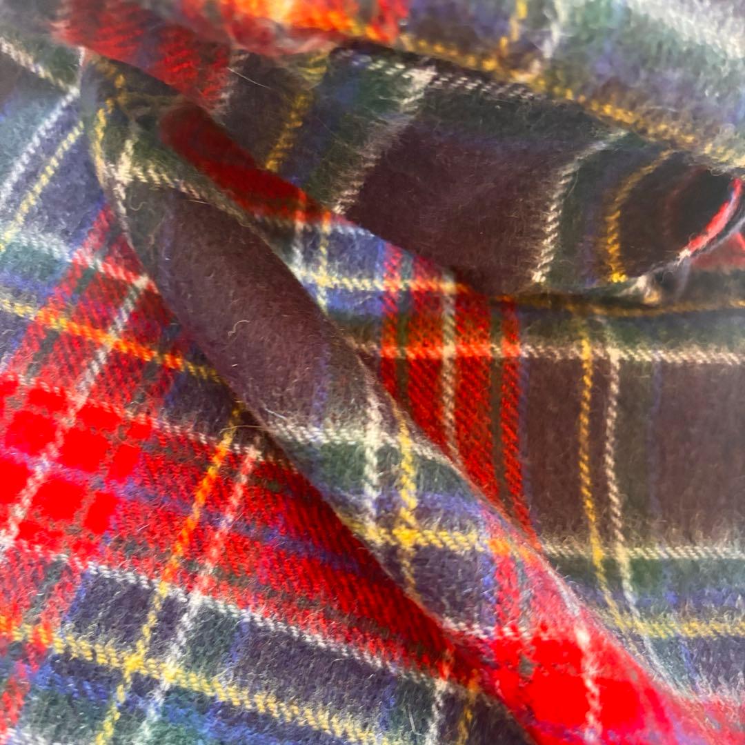 新品　タグ付LANVIN ランバン　マフラー　カシミア　タータンチェック