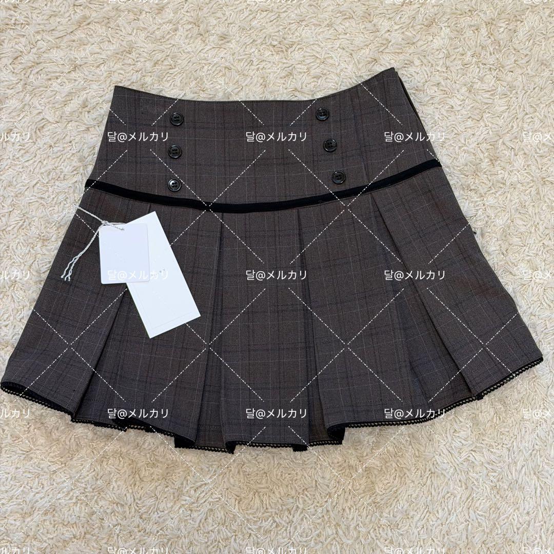 andmary ♡ Miu pleats skirt brown Sサイズ