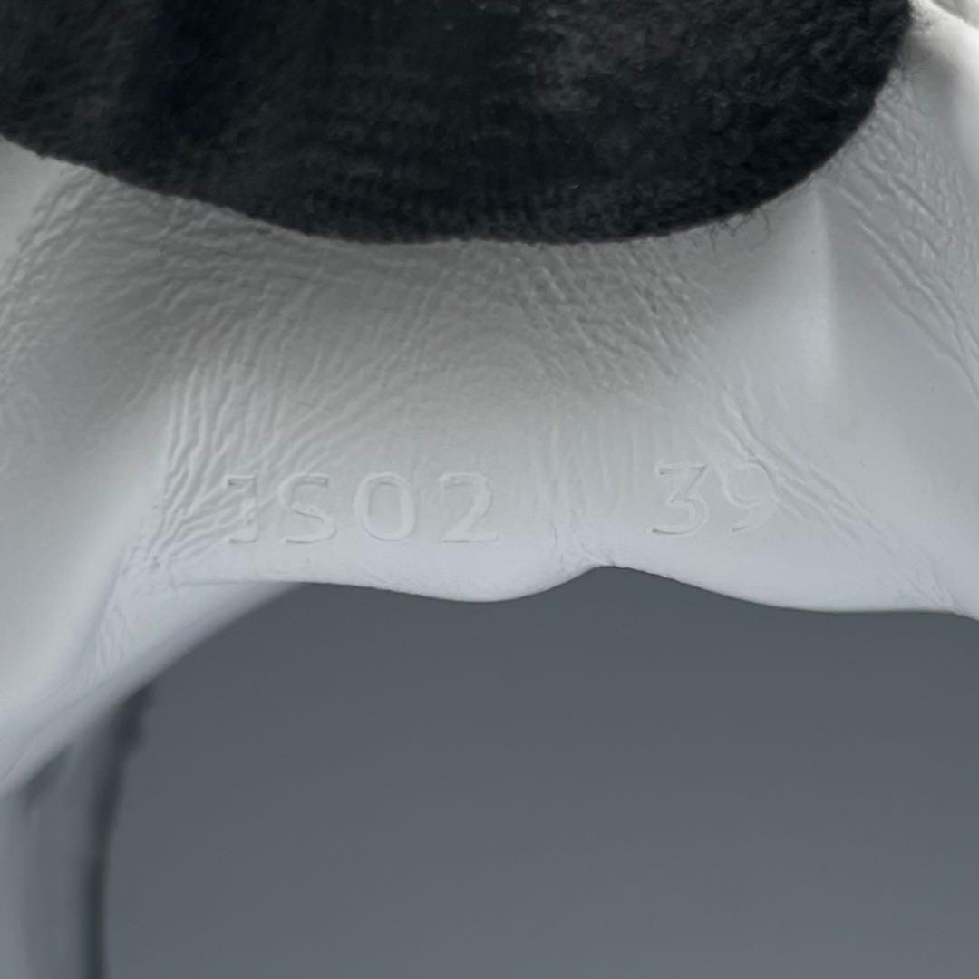 極美品 ピエールアルディ スライダースニーカー 39 ホワイト グレー レザー