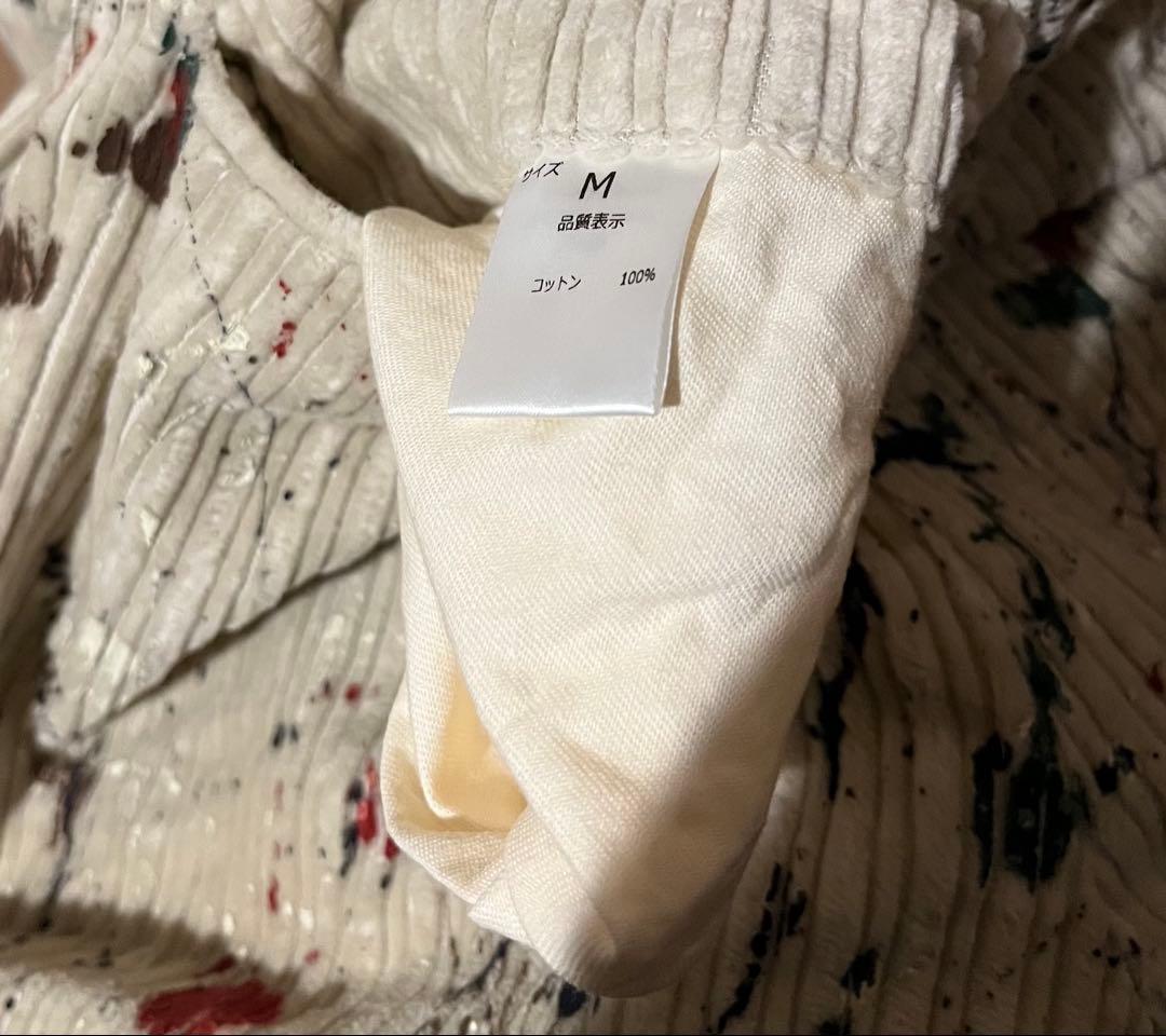 NEAT ニート　スラックス　ペイント　コーデュロイ　テーパード　M