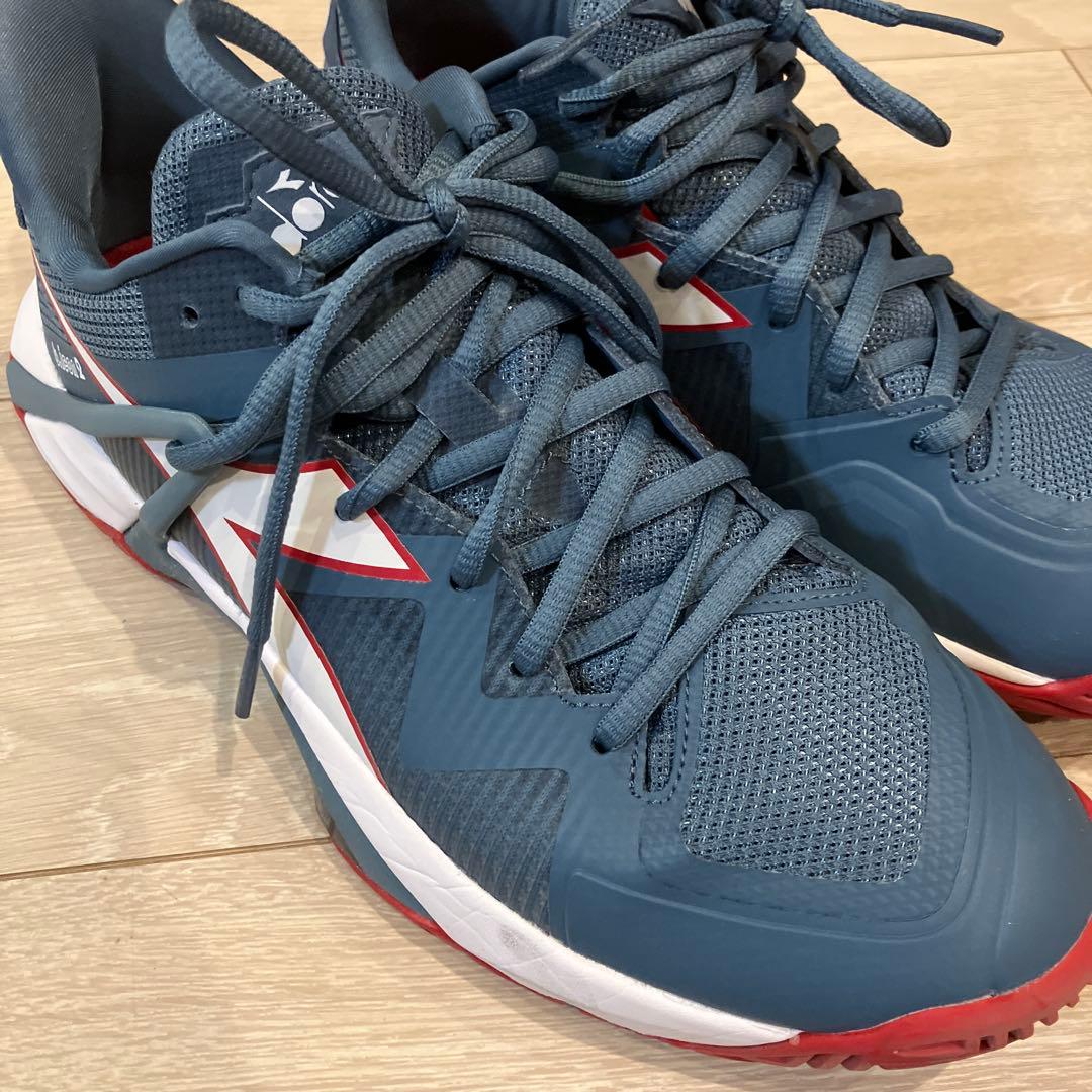 【美品】テニスシューズ ネイビー メンズ　ディアドラ　26cm