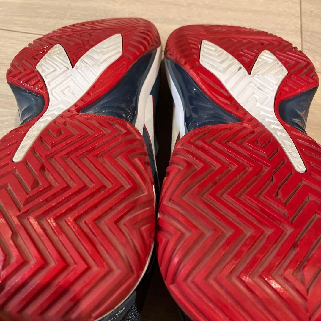 【美品】テニスシューズ ネイビー メンズ　ディアドラ　26cm