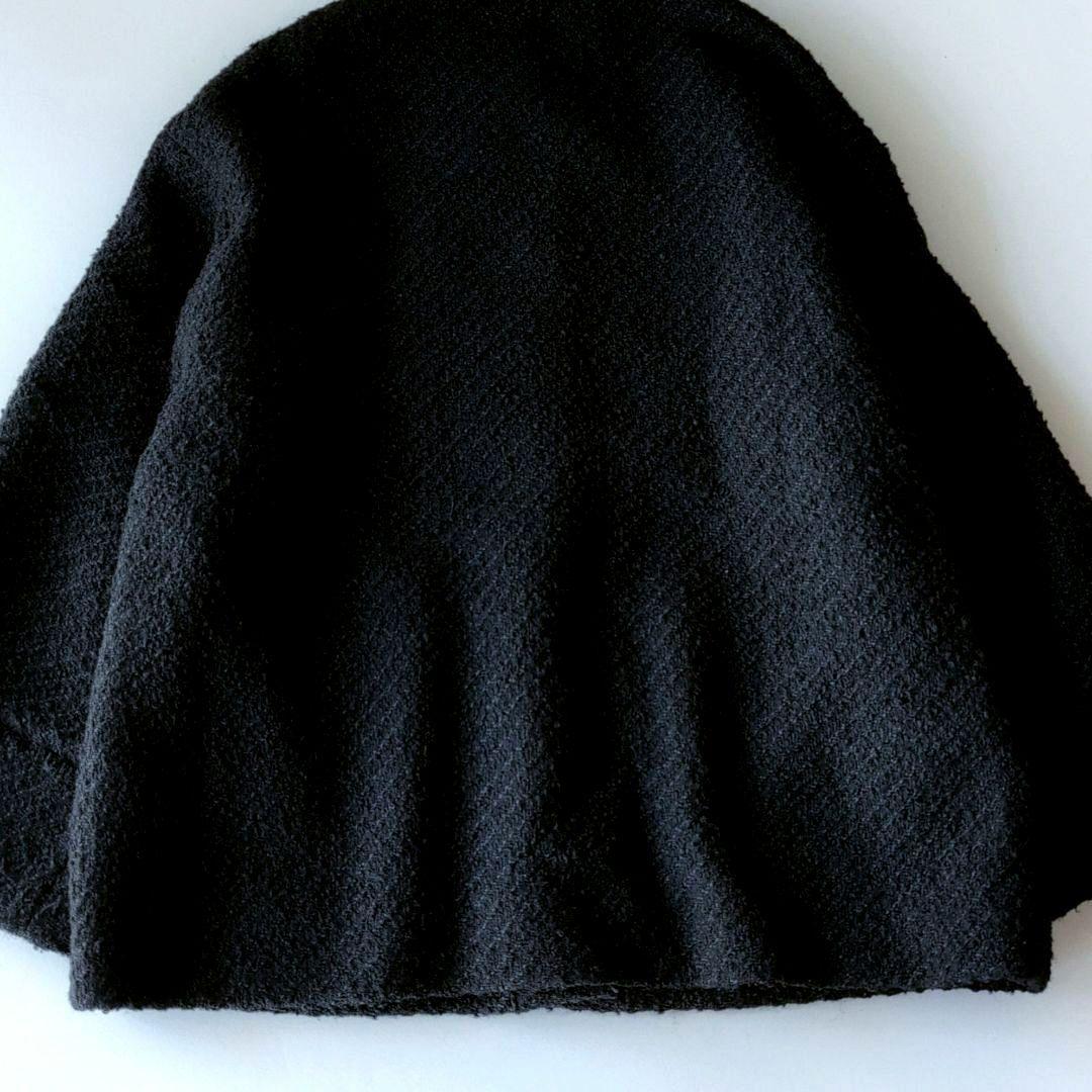 ラウンジドレス　ツイードジャケット　ブラック　黒　金ボタン　26400円　F