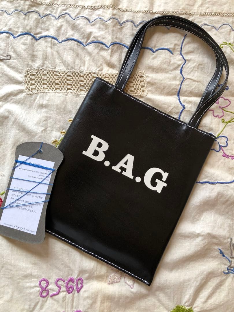 新品ま未使用 エバゴス ebagos B.A.G ロゴ入り ミニトート
