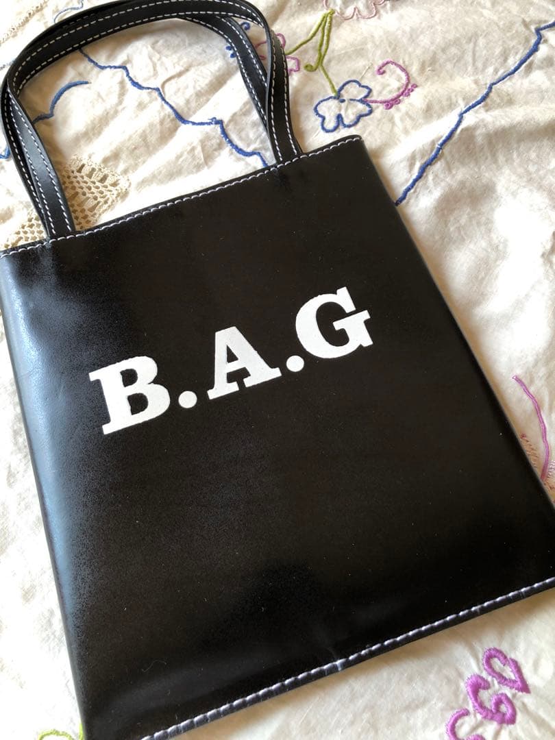 新品ま未使用 エバゴス ebagos B.A.G ロゴ入り ミニトート
