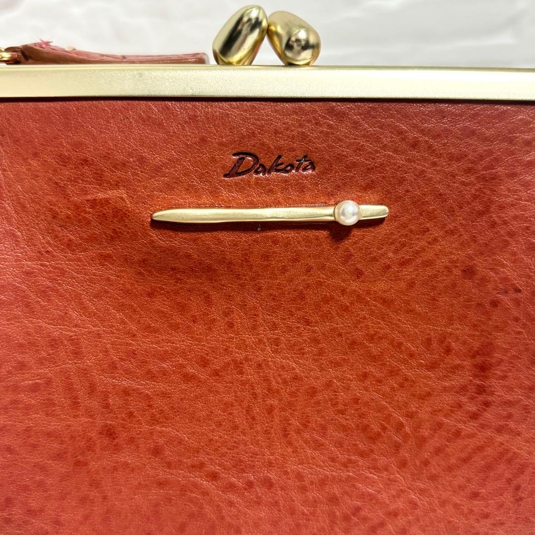 【未使用】Dakota ダコタ ペルラ コンパクト財布 ピンク　がま口 二つ折り