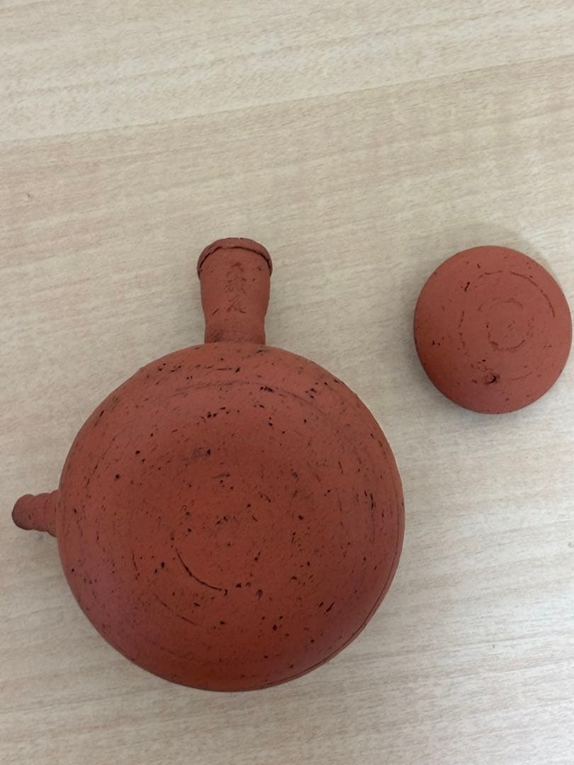 アンティーク　常滑焼　朱泥　不識庵　陶器急須