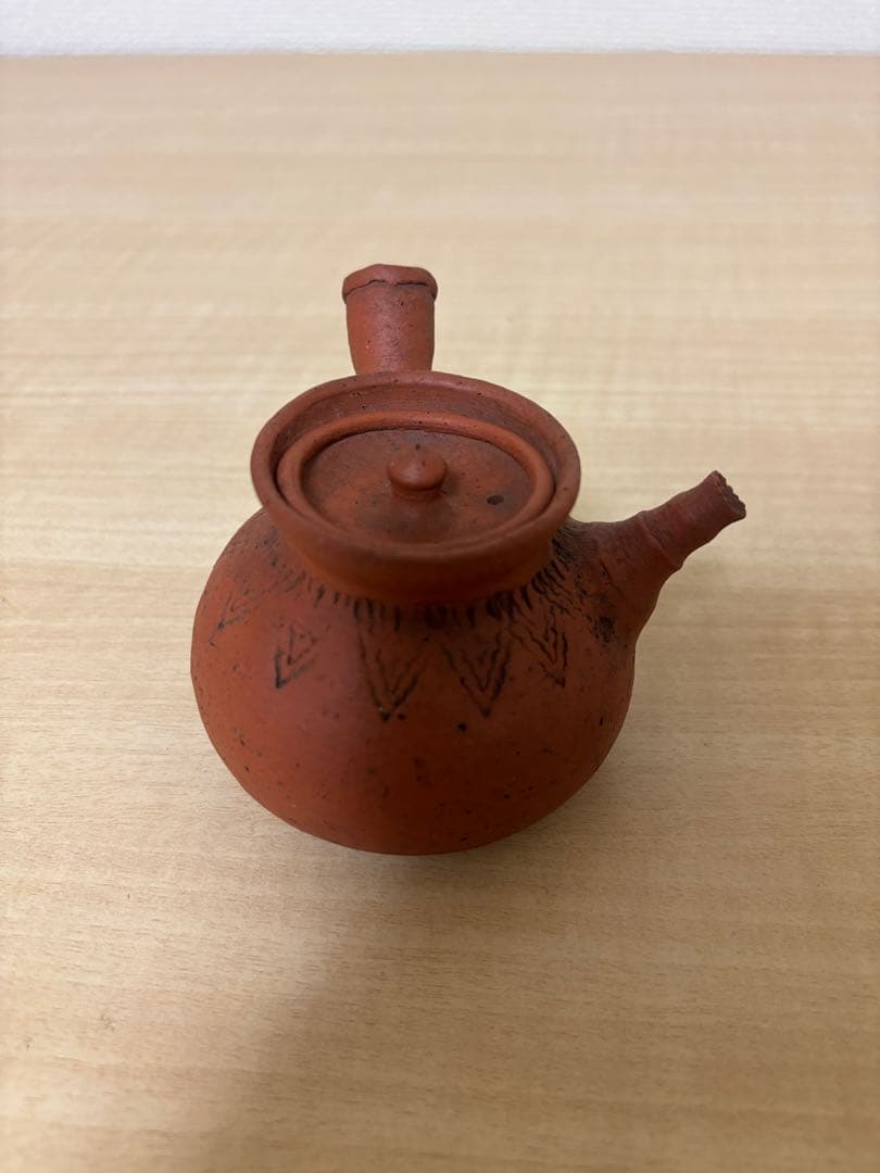 アンティーク　常滑焼　朱泥　不識庵　陶器急須