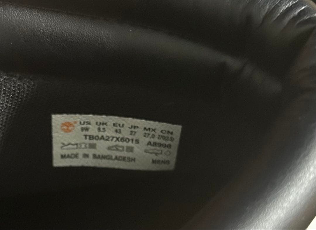 s*h様 Timberland 6インチ ブーツ ブラック