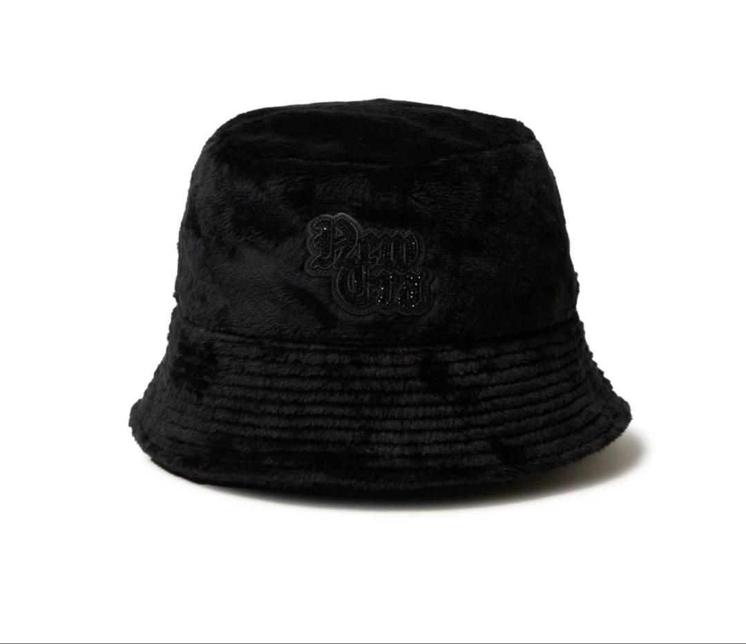 バケットセーラーブリム Micro Fur Rhinestone 新品タグ付