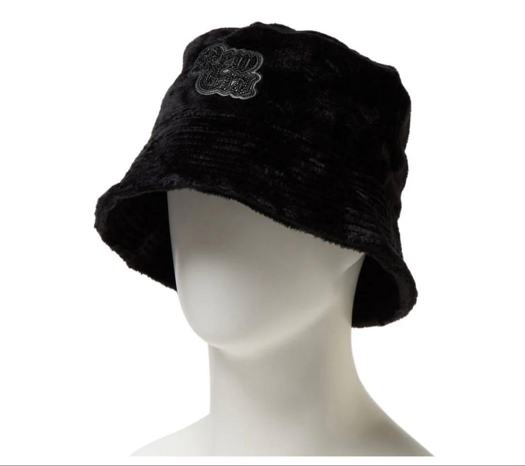 バケットセーラーブリム Micro Fur Rhinestone 新品タグ付