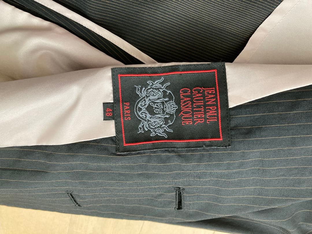 Jean Paul Gaultier ストライプスーツ 48 グレービンテージ