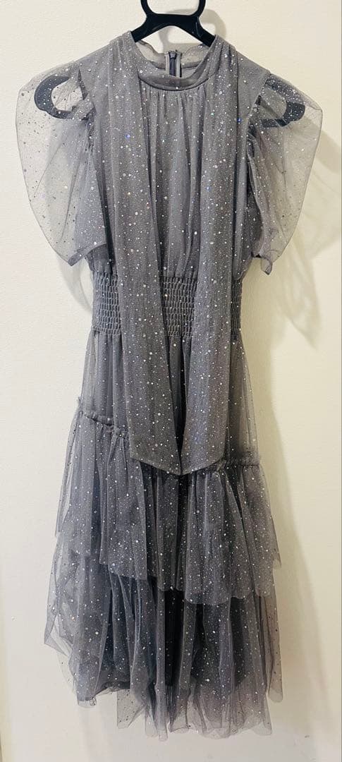 【最終値下げ】FurFurハーフスリーブラメチュールドレス