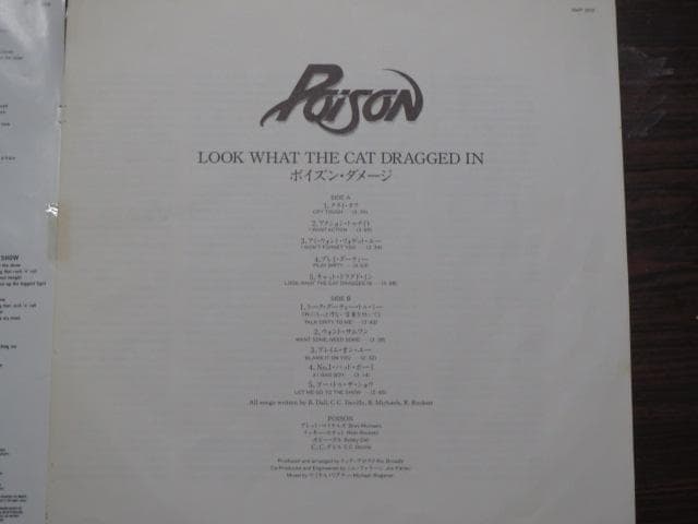 ポイズン「ポイズン・ダメージ」LPレコード 国内盤 帯付