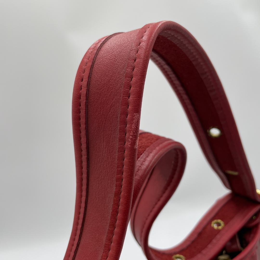 良品 COACH ショルダーバッグ レザー レッド オールドコーチ 斜め掛け