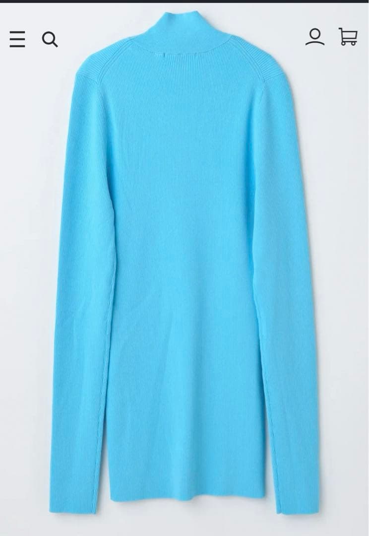 リブプルオーバー　ナゴンスタンス　アオ117