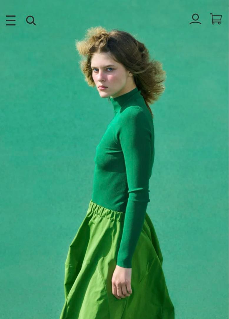 リブプルオーバー　ナゴンスタンス　アオ117