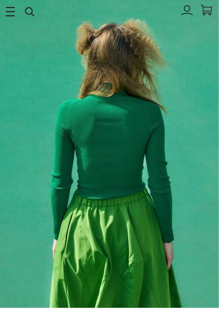 リブプルオーバー　ナゴンスタンス　アオ117