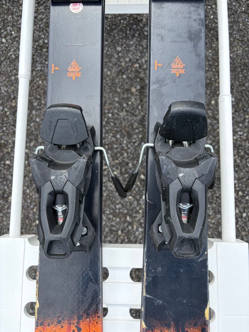 【中古】K2 スキー板 ツインチップ フリースタイル（ビンディングはオマケ）