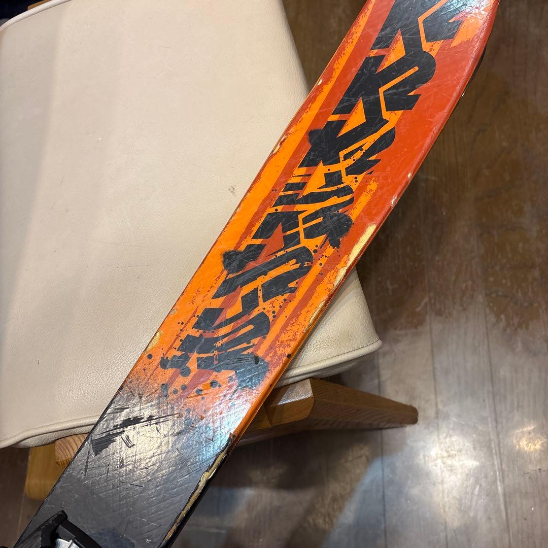 【中古】K2 スキー板 ツインチップ フリースタイル（ビンディングはオマケ）