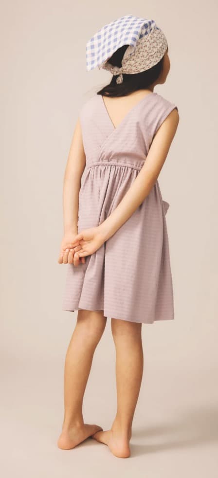 SOOR PLOOM /Pocket Dress CLOUD PIQUE ４y