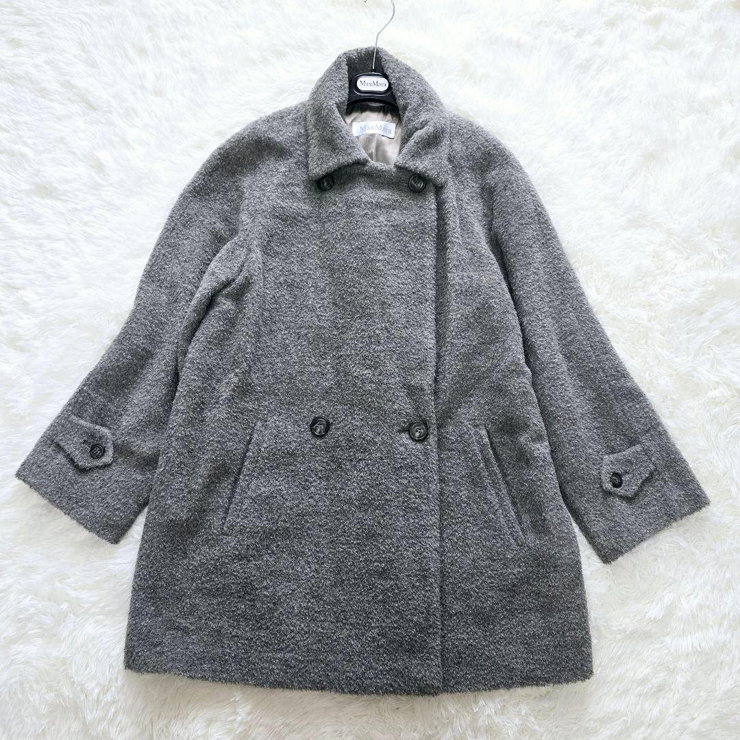 ニャンコ様 大きいサイズ✨ マックスマーラ 白タグ テディベアコート　アルパカ