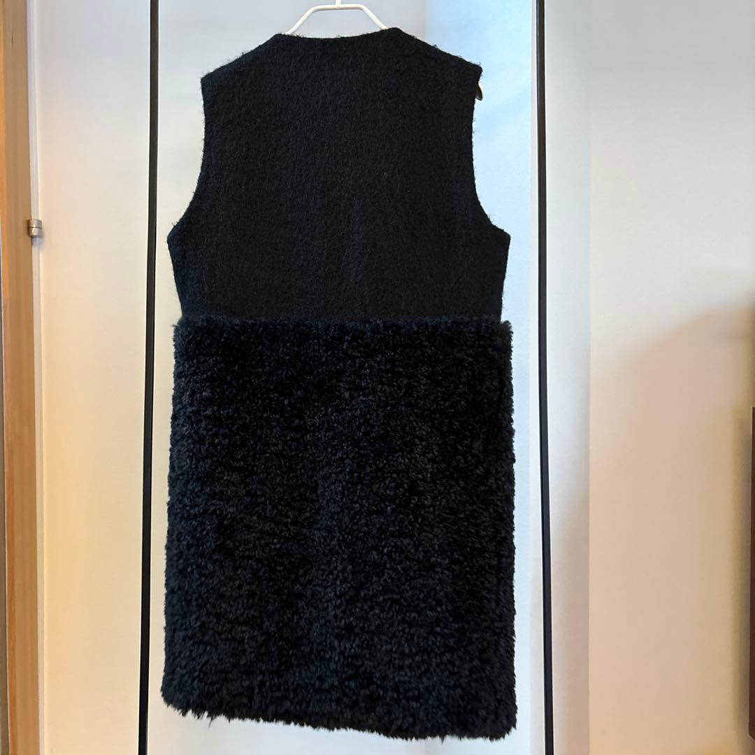 Gypsohila Wool Mohair Teddy Vest 黒freee