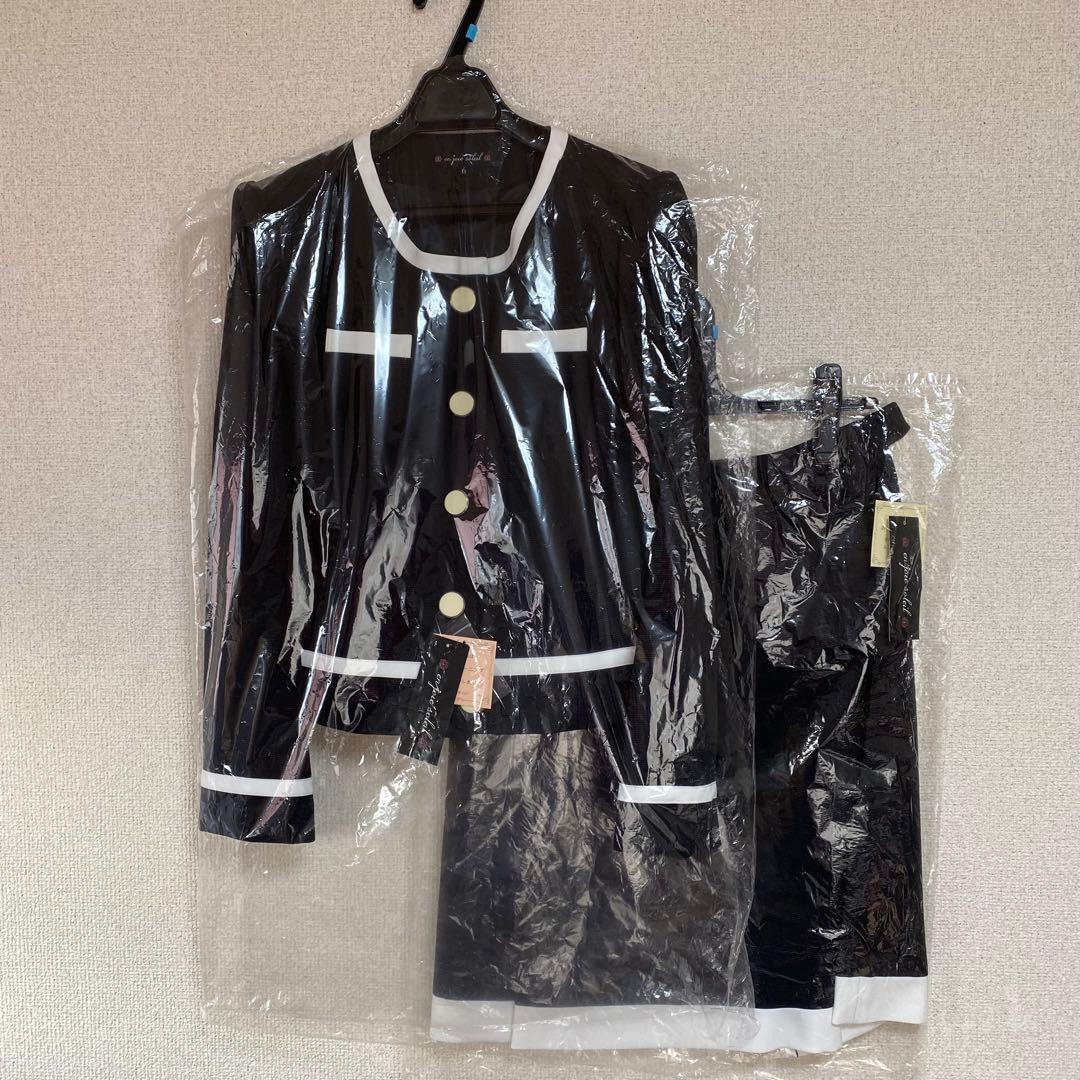 【新品タグ付き】アンジョア 事務服 13号 ジャケット プリーツスカート セット