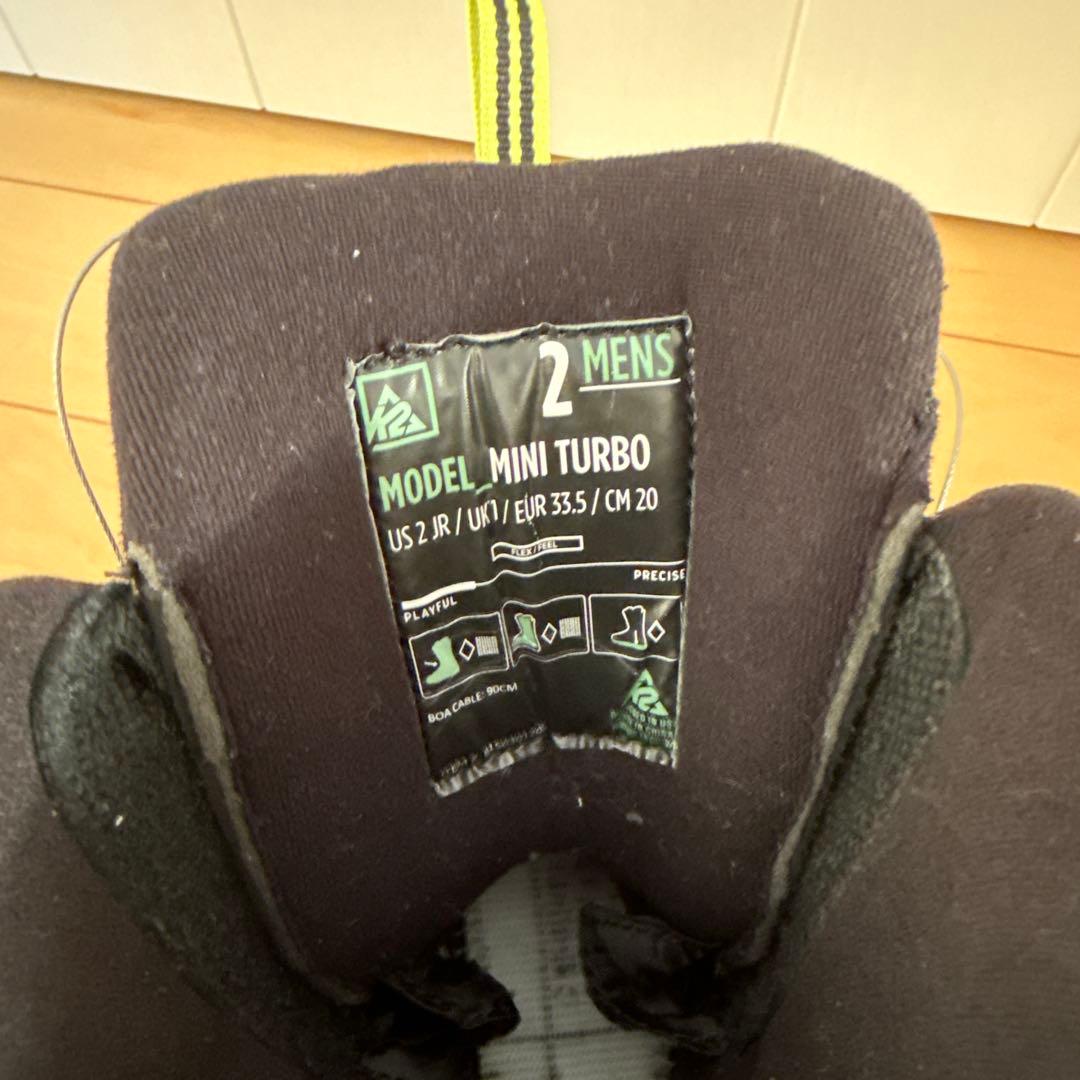 K2 MINI TURBO⭐︎スノーボード３点セット　110cm 20-22cm